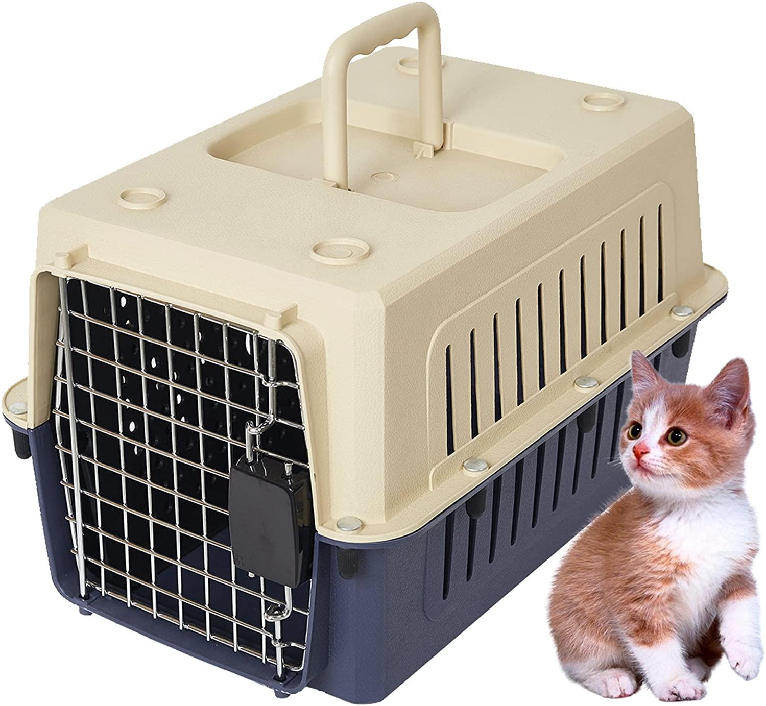 Large Portable Pet Carriers Kennel Crate Airline Approved Kitty Travel