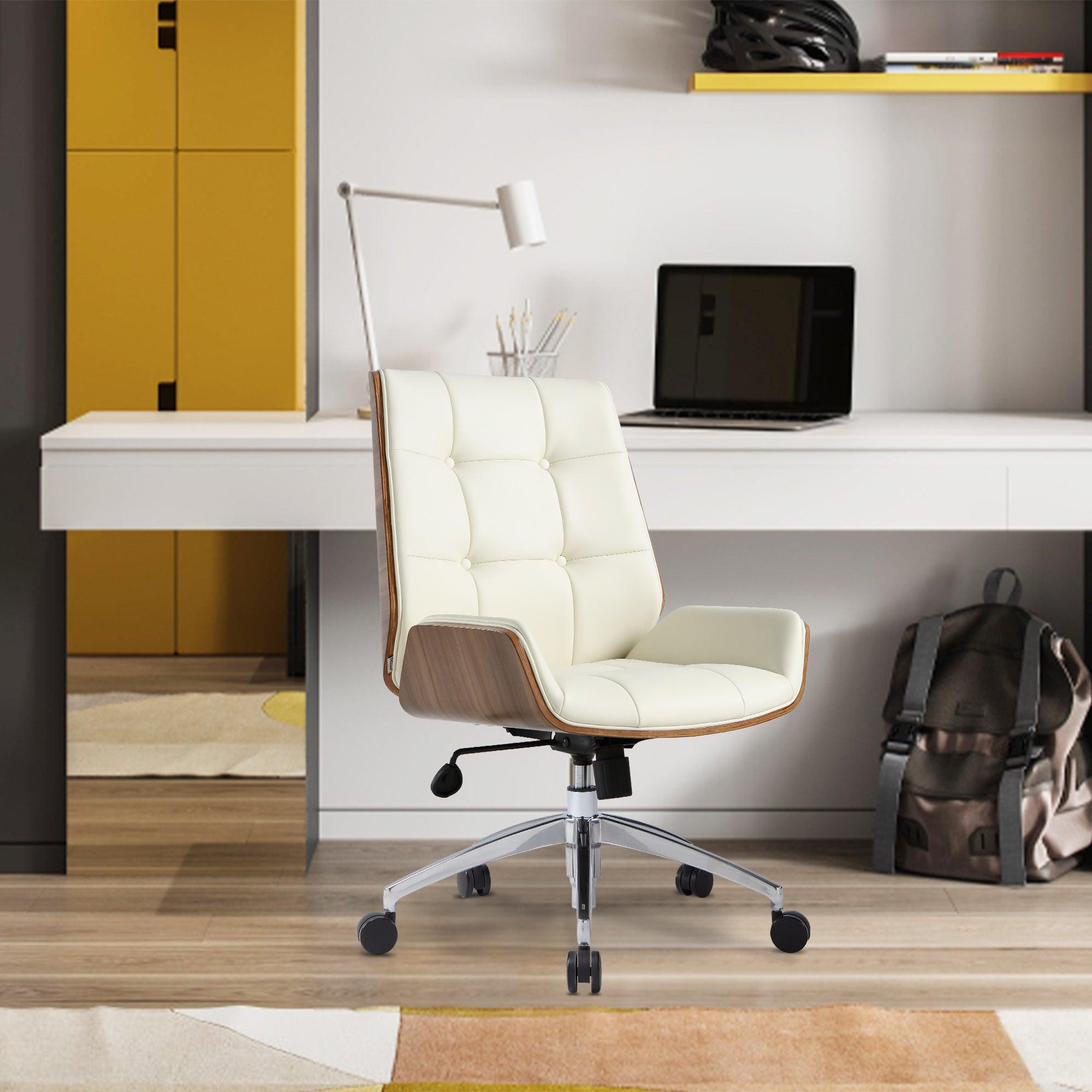 Cream ergonomic office discount chair