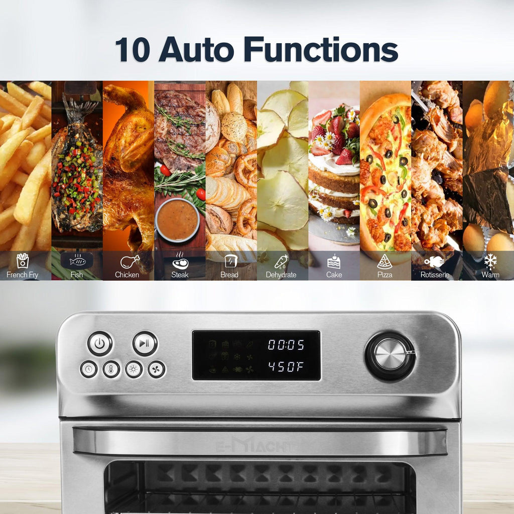 LUCKYREMORE 24 QT Air Fryer Toaster Oven