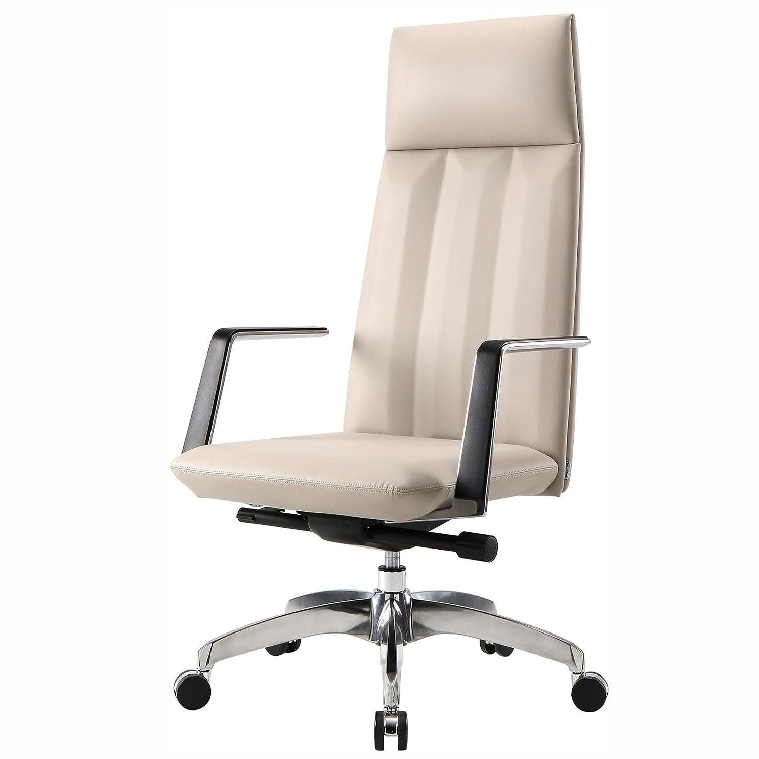 High Back Office Chair Ergonomic Leather Chairs with Headrest for Home ...