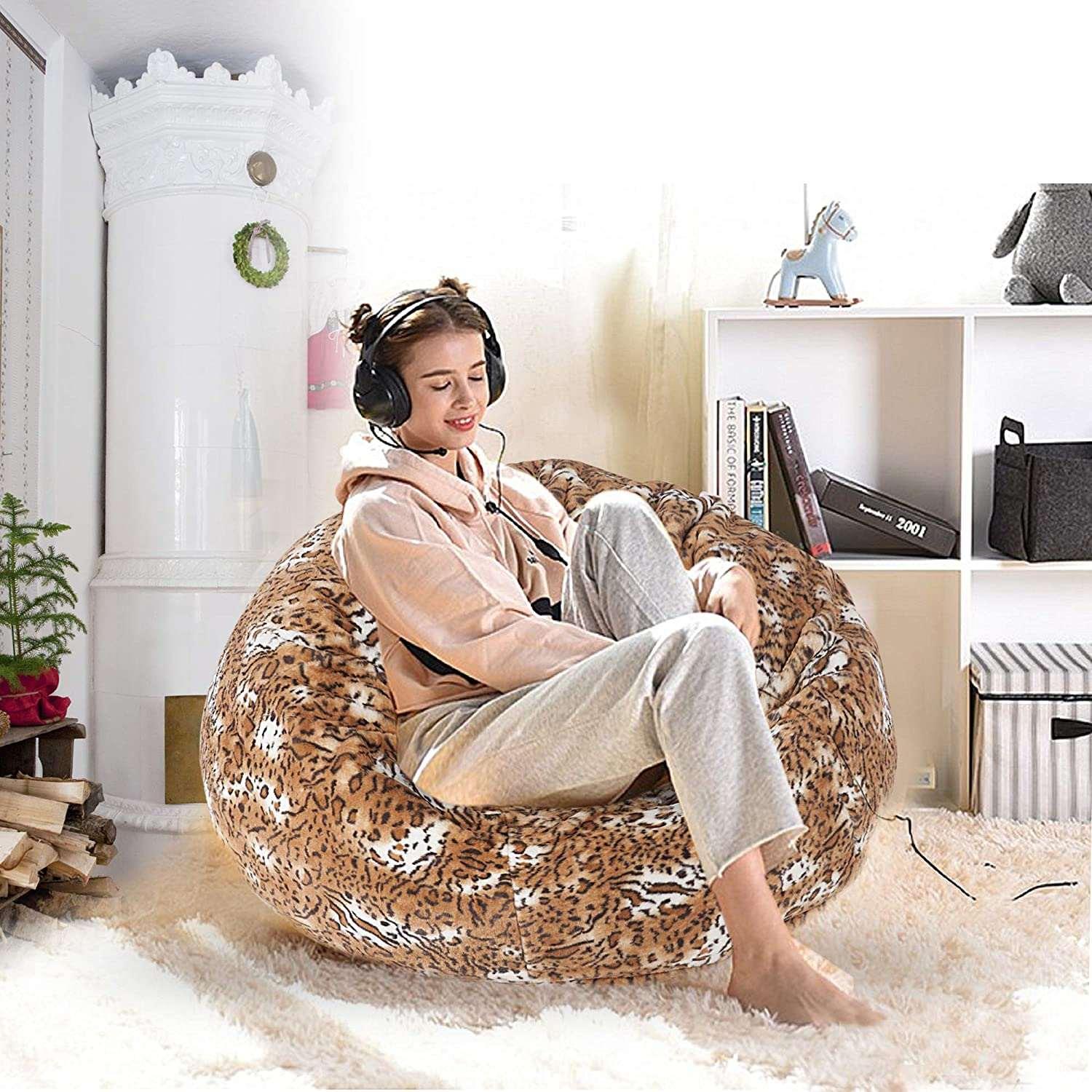 Big plush discount bean bag chair