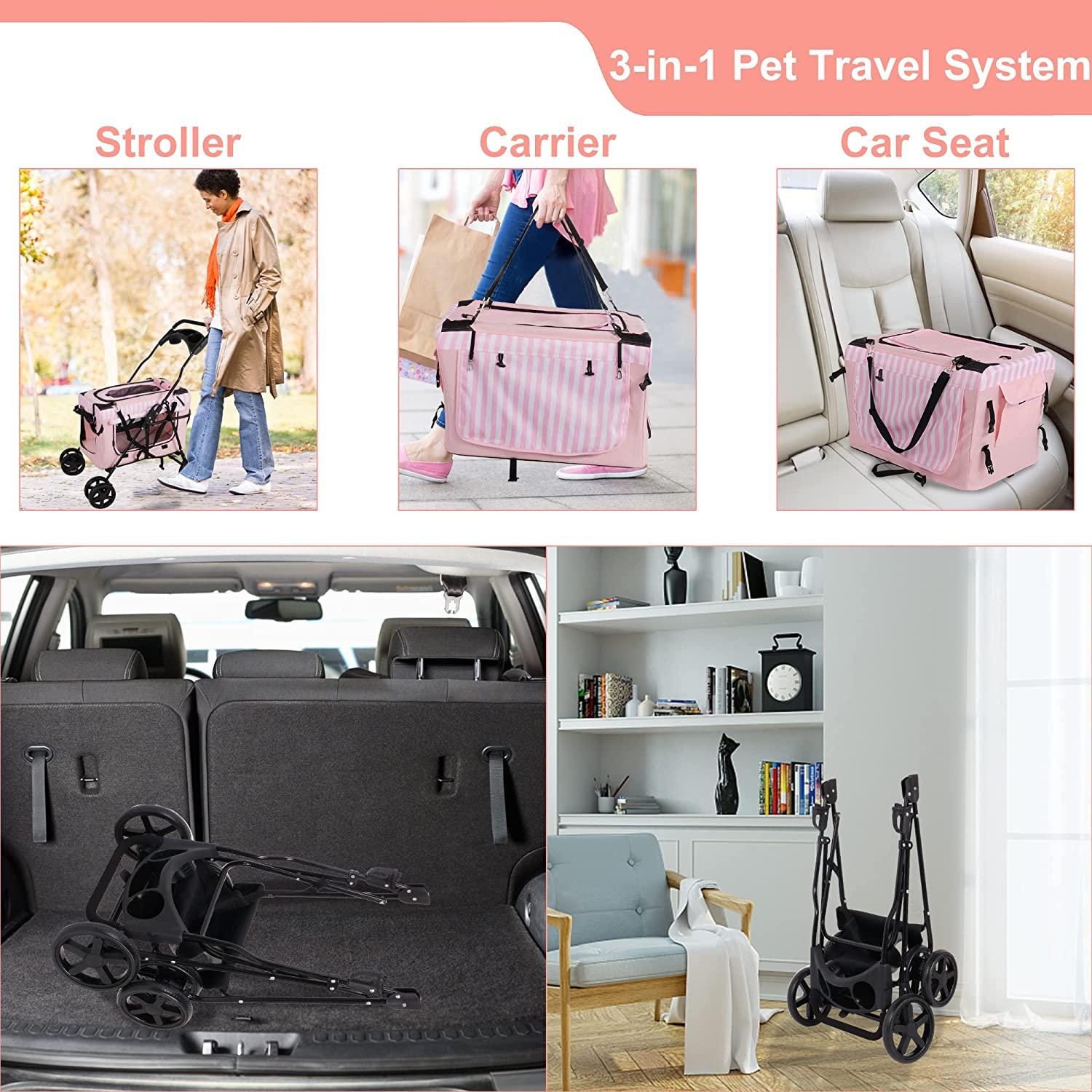 Top paw 3 in 1 pet travel outlet carrier